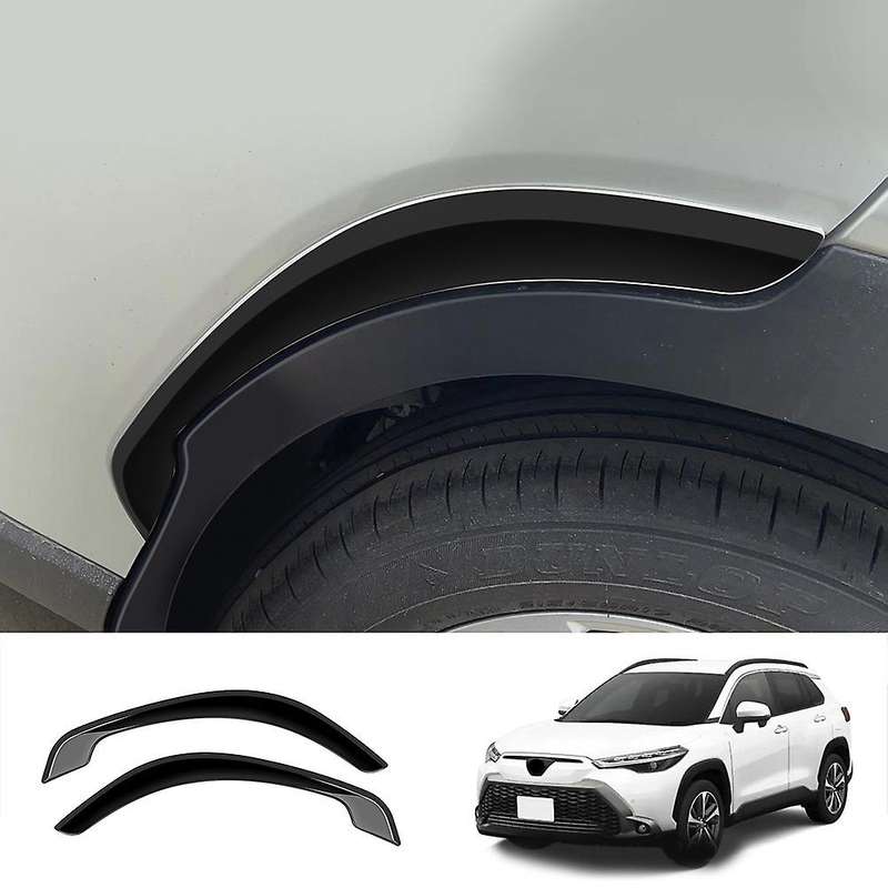 Glossy Black Wheel Eyebrow Trim Side Body Fender Garnish Sticker