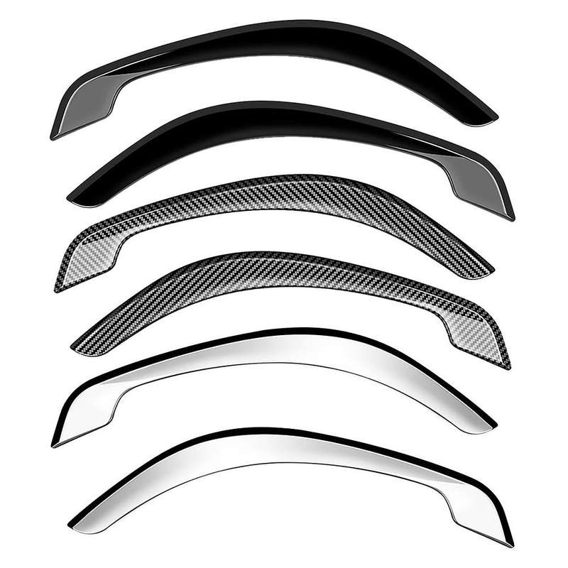 Glossy Black Wheel Eyebrow Trim Side Body Fender Garnish Sticker