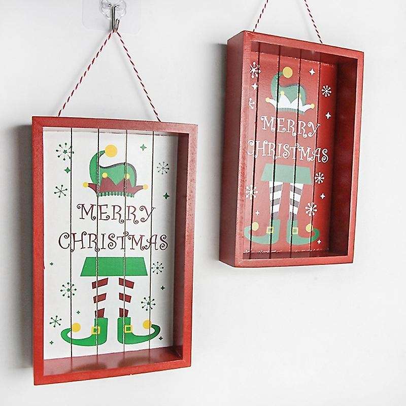 New Christmas Ornaments Wooden Creative Christmas Tree Pendant