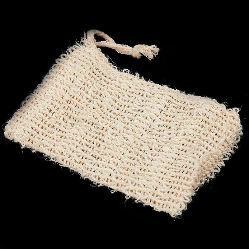 Shower Bath Natural Sisal Soap Bag Exfoliating Soap Saver Pouch 50pcs