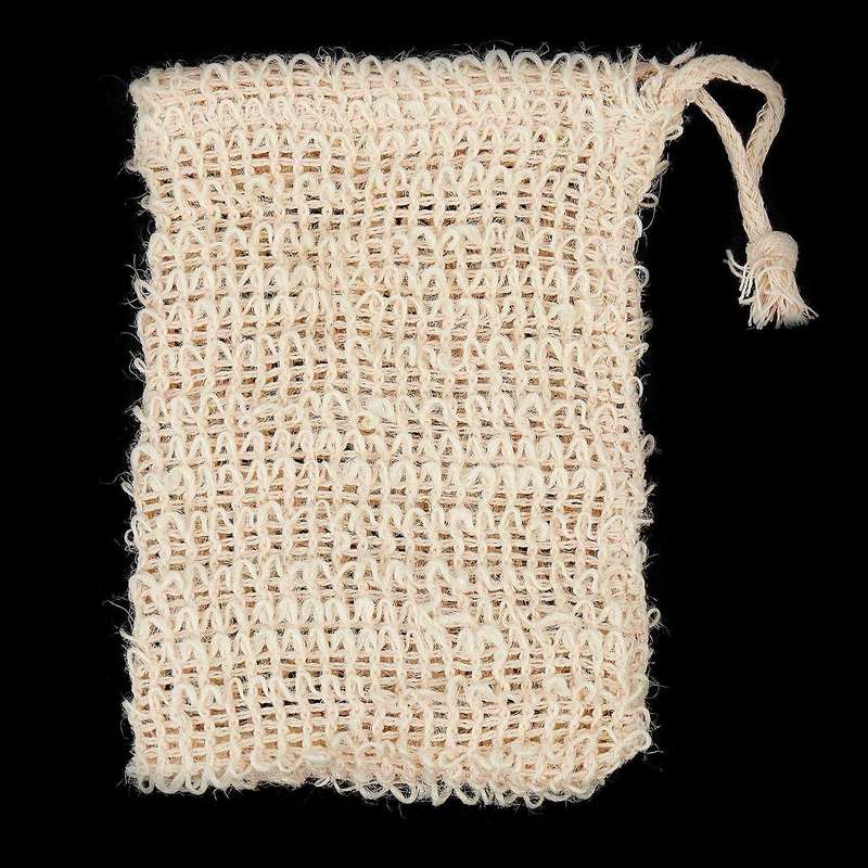 Shower Bath Natural Sisal Soap Bag Exfoliating Soap Saver Pouch 50pcs
