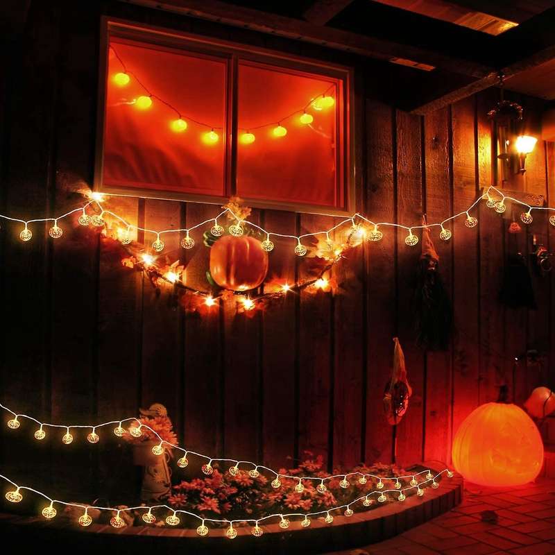 Halloween Decoration Pumpkin String Lights Pumpkin Gothic Decorations