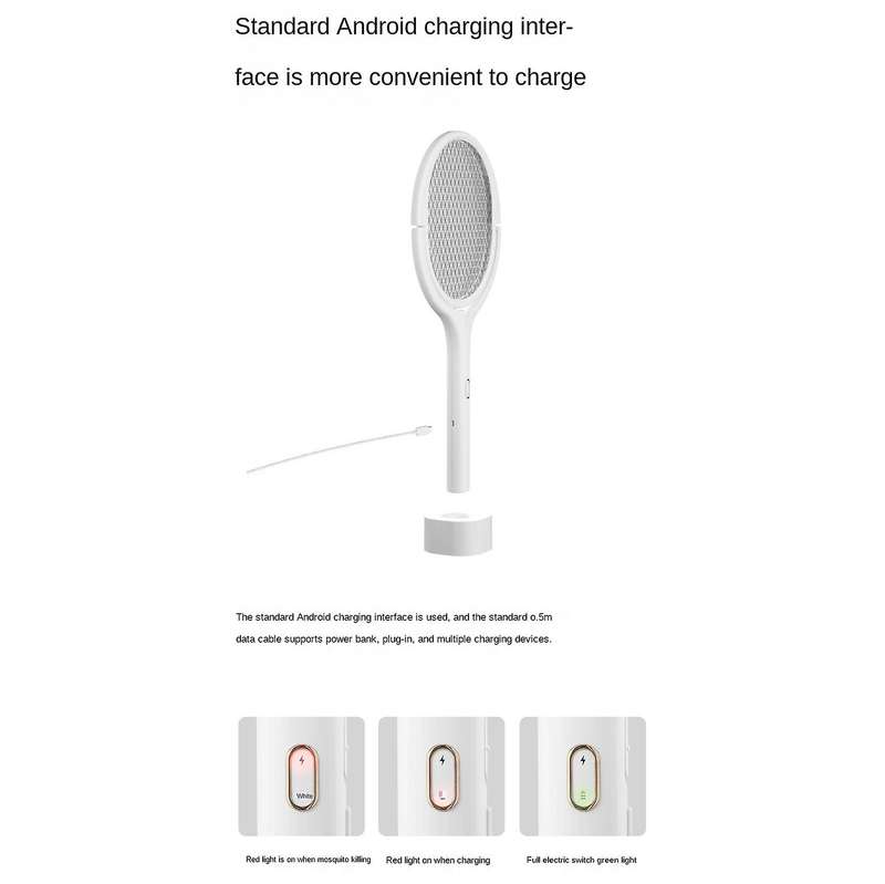 Mosquito Killer Lamp Electric Insect Racket Uv Light Fly Swatter B