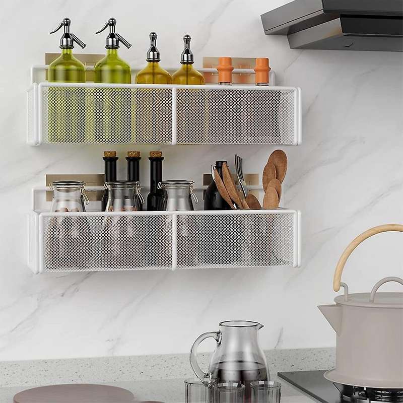 2-pack Shower Caddy Basket Shelf, Shower Organizer White