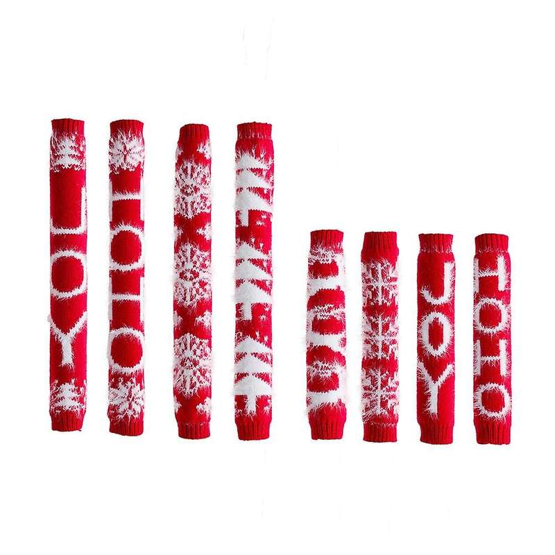 Xmas Refrigerator Handle Covers Decors Microwave Handle Protectors