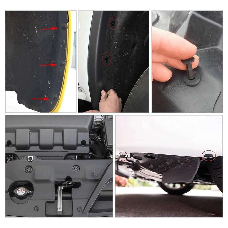 240pcs Bumper Retainer Clips Car Plastic Rivets Fasteners Kit