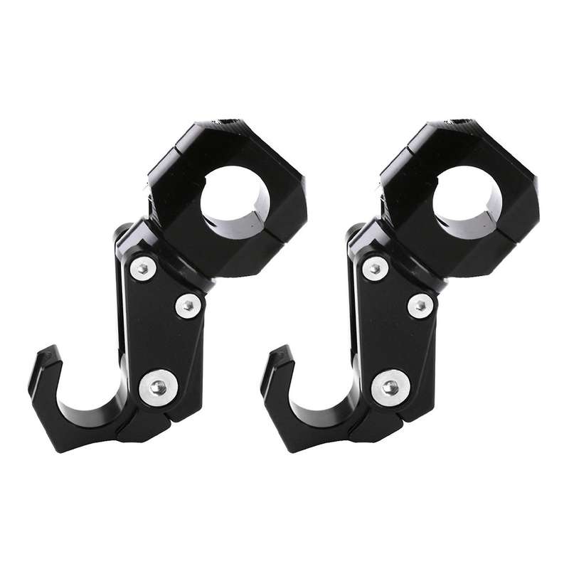 2x 22mm Handlebar Convenience Hook Black for Honda Pcx 125 Pcx 150