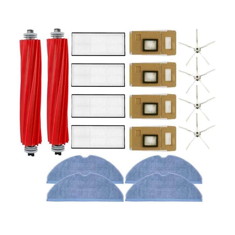 1set Main Brush Side Brush Hepa Filter Mop Cloth