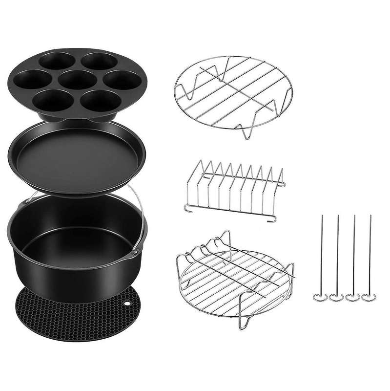 7 Set Air Fryer Bakeware Accessories for Ninja Foodi 5&6.5&8 Qt Op101
