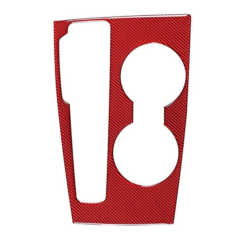 Car Soft Carbon Fiber Central Control Gear Panel Cover Trim