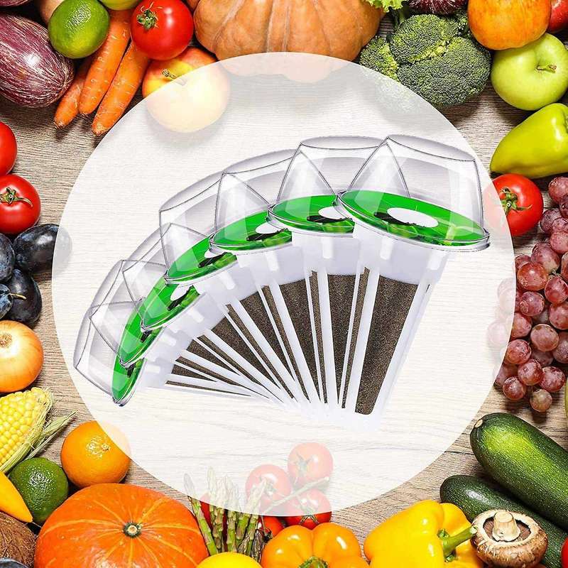 Plant Pod Kit Including Grow Baskets, Transparent Insulation Lids