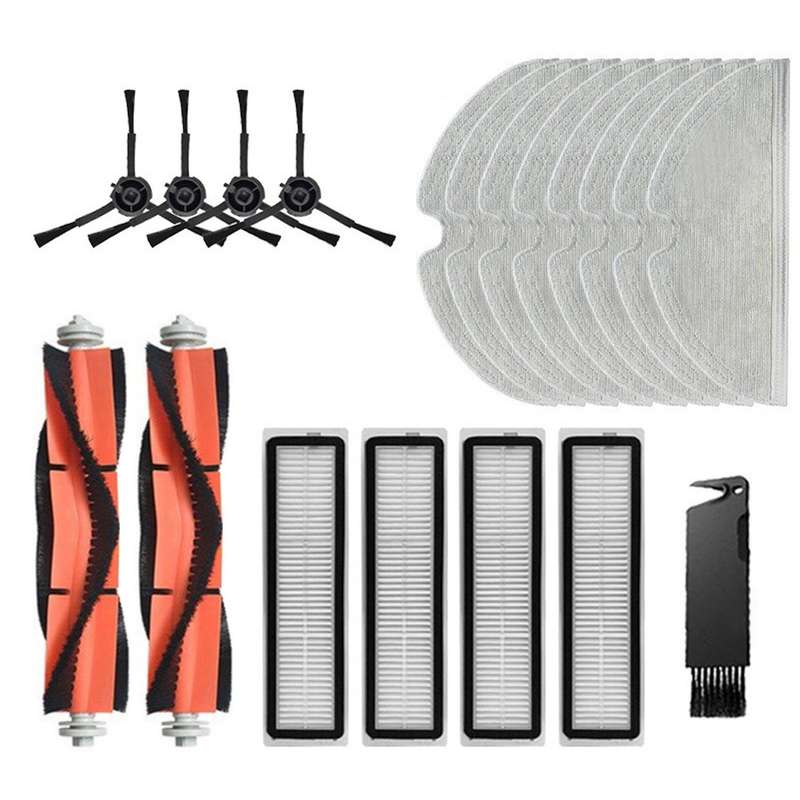For Dreame Bot L10 Detachable Main Brush Side Brush Filter Mop Rag