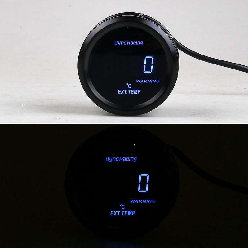 2 Inch 52mm Exhaust Gas Temp Gauge Blue Led Car Meter with Sensor