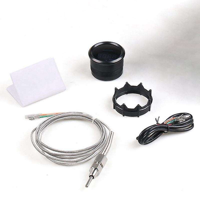 2 Inch 52mm Exhaust Gas Temp Gauge Blue Led Car Meter with Sensor