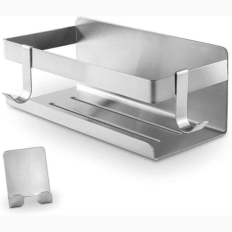 Stainless Steel Shower Basket with Hooks