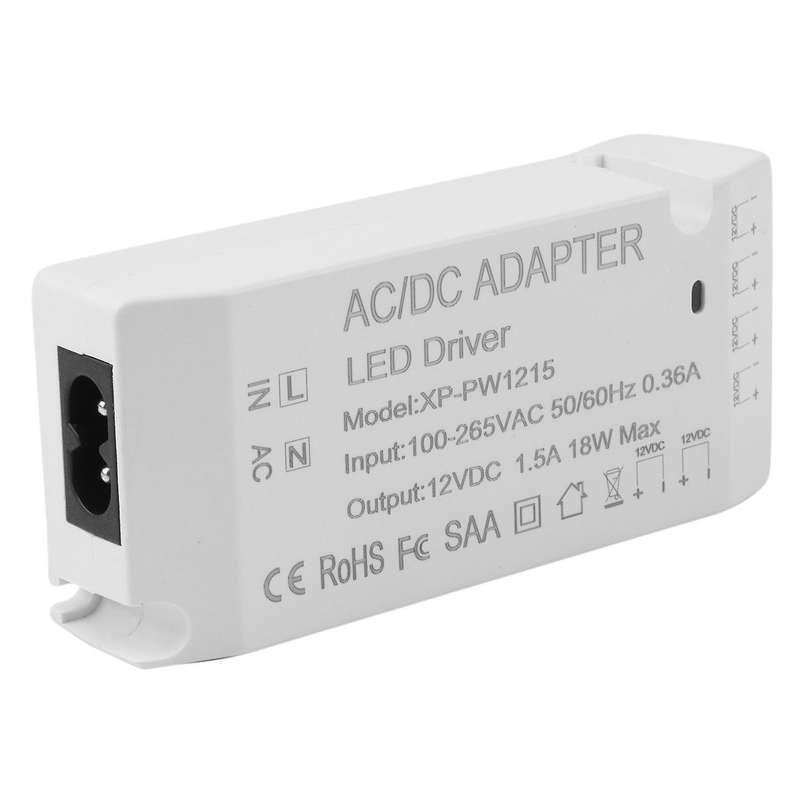 6pcs Under Cabinet Light 12v 2.5w with Switch, Eu Plug Warm White