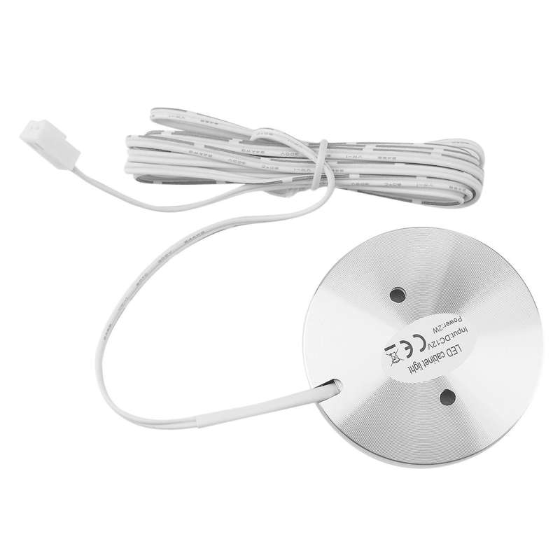 6pcs Under Cabinet Light 12v 2.5w with Switch, Eu Plug Warm White
