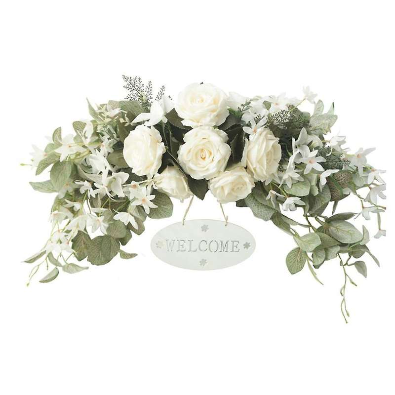 Artificial Wreath Lintel Decoration Diy Wedding Home Living Room B
