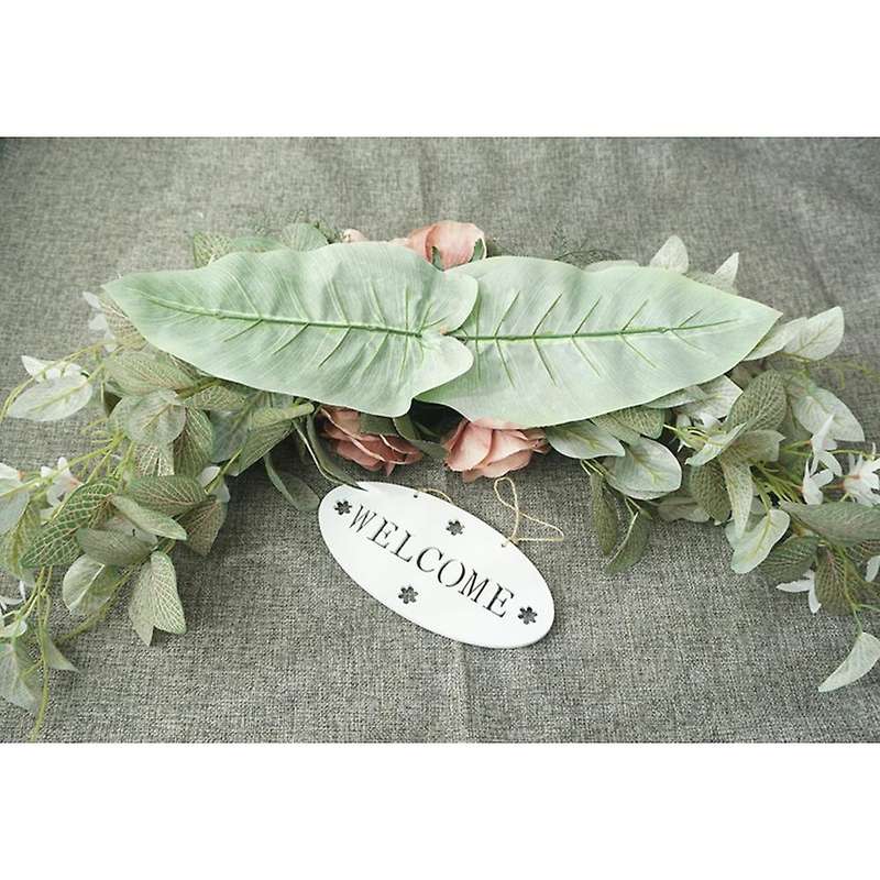 Artificial Wreath Lintel Decoration Wedding Arrangement(pink)