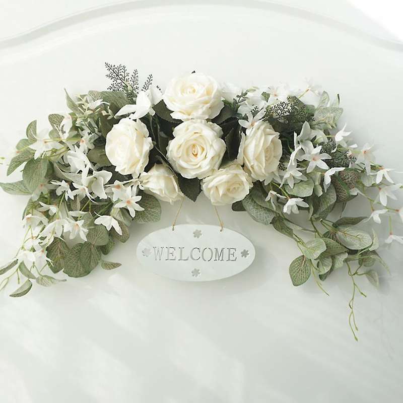Artificial Wreath Lintel Decoration Diy Wedding Home Living Room A
