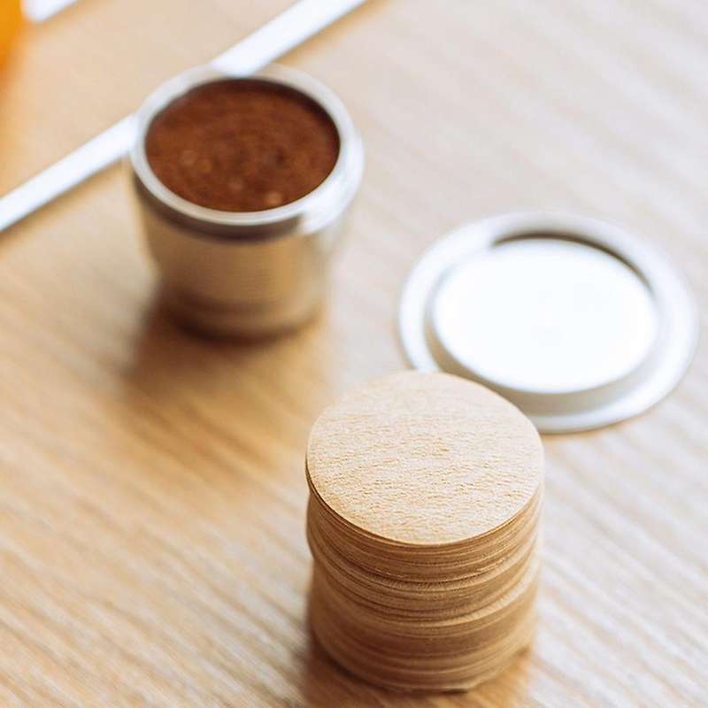 Coffee Capsules Coffee Filter Paper Easy to Clean with Spoon Brush