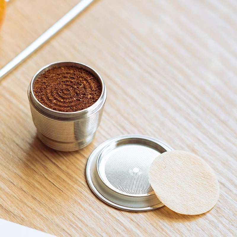 Coffee Capsules Coffee Filter Paper Easy to Clean with Spoon Brush