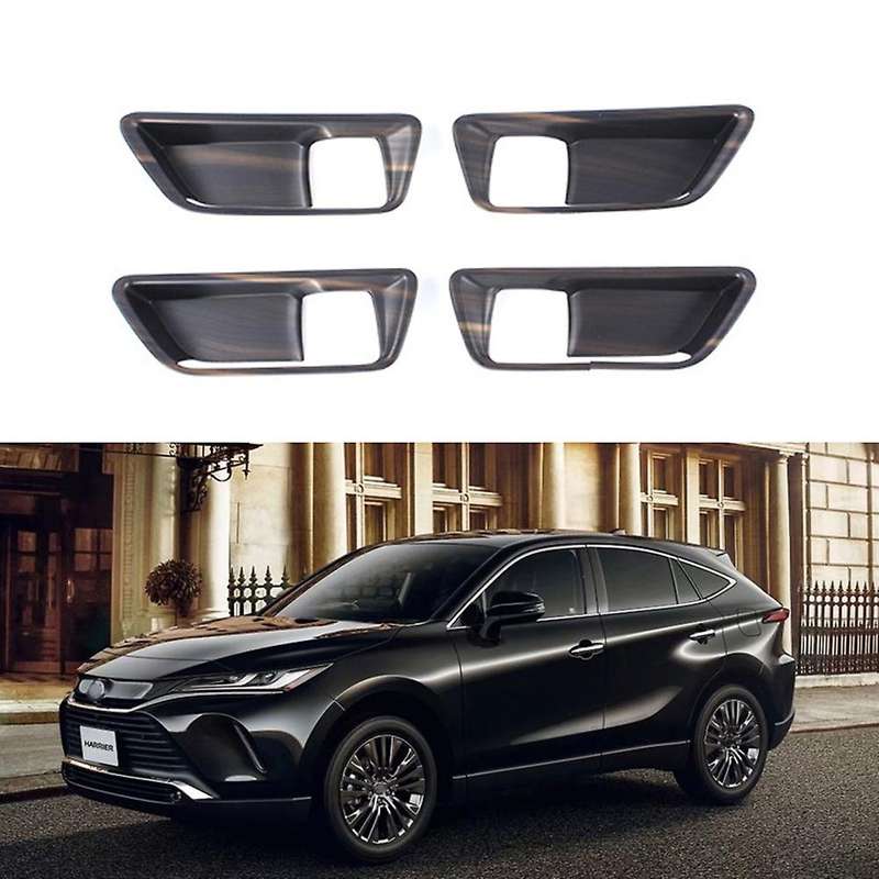 4pcs Car Inner Door Handle Cup Bowl Trims Cover Carbon