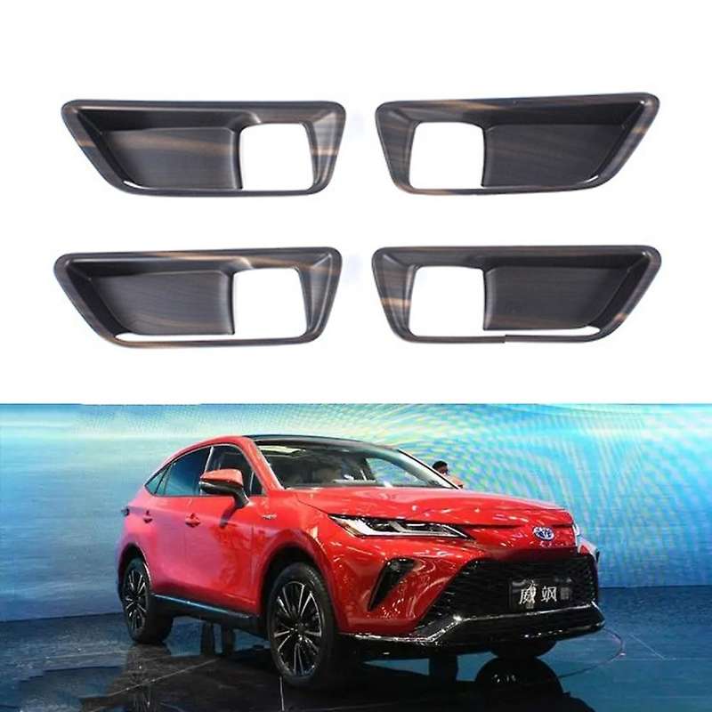 4pcs Car Inner Door Handle Cup Bowl Trims Cover Carbon