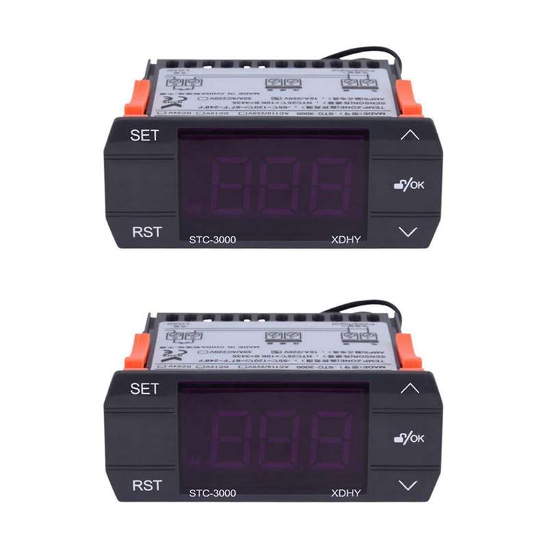 2x Stc-3000 Temperature Controller with Sensor Controlling Tool