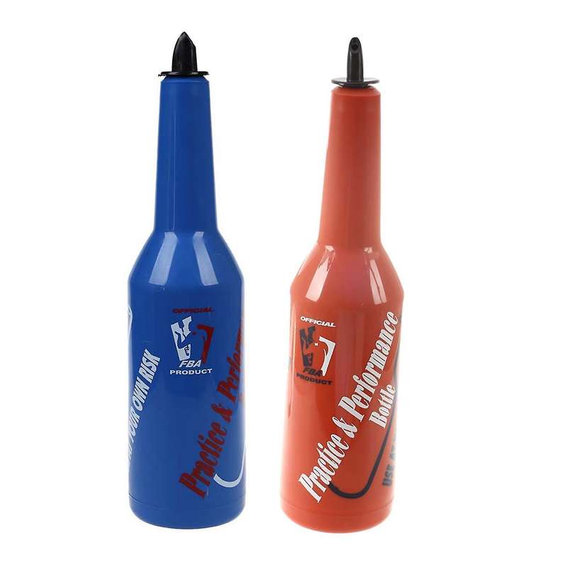 Flair Bartender Practice Bar Pub Bottle Wine Cocktail Shaker - Red