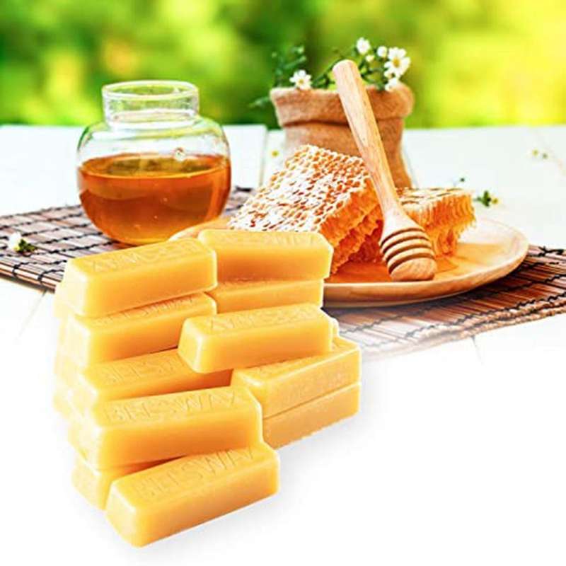 Yellow Beeswax Bars 24oz,pack Of 24 Beeswax Bars Cosmetic Grade