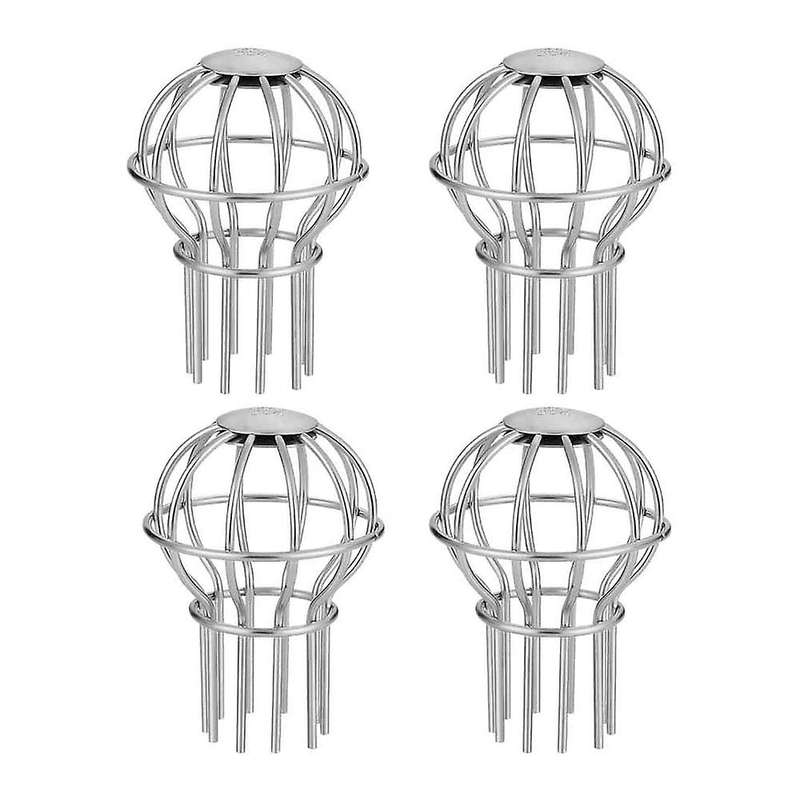4 Pcs 2inch Gutter Guard Stainless Steel for Stopping Blockage Leaves