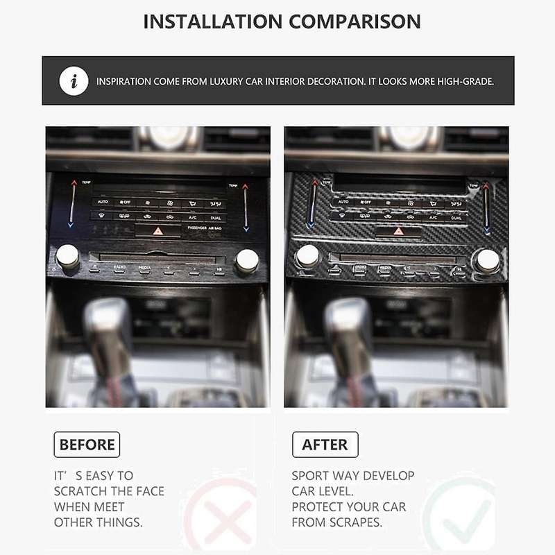 For Lexus Is250 Is200 2013-2019 Car Center Console Cd Panel Cover