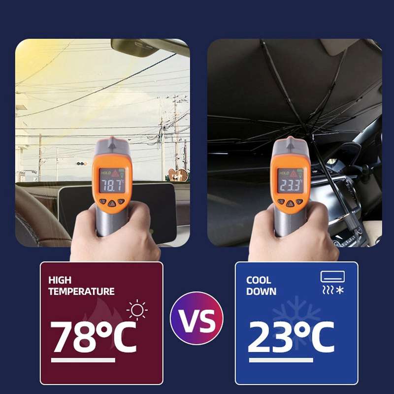 Foldable Car Sun Umbrella Interior Windshield Sunshade Cover,l