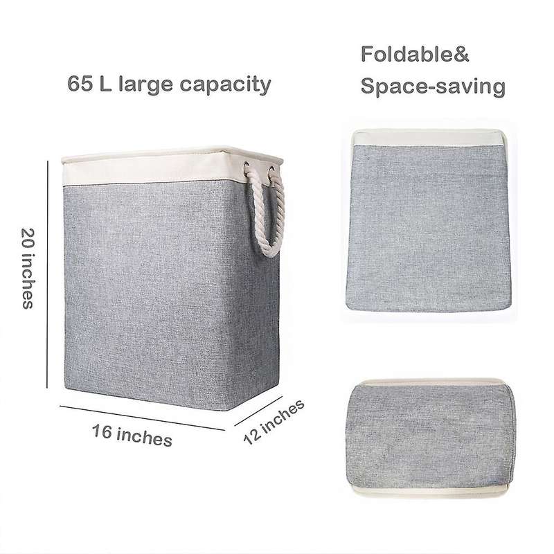 Laundry Baskets for Bedroom,linen Baskets with Carry Handles,beige