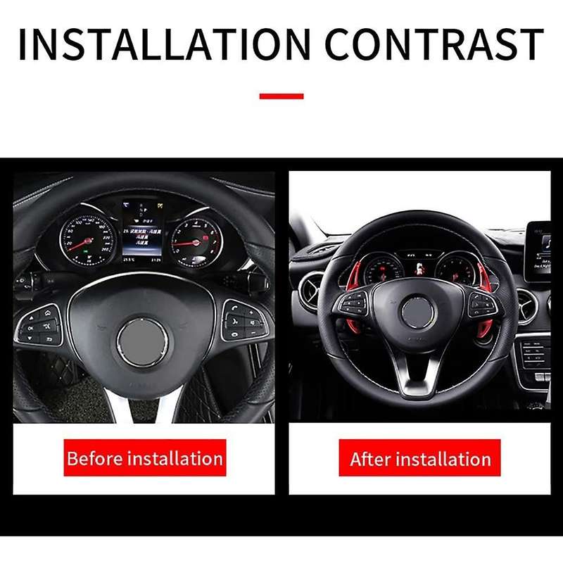 Steering Wheel Shift Paddles for Mercedes-benz Amg A45 C63 G63 Red
