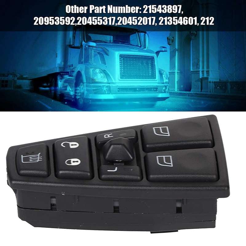 Car Power Window Control Switch for Volvo Truck Fh12 Fh13 Fm Vnl