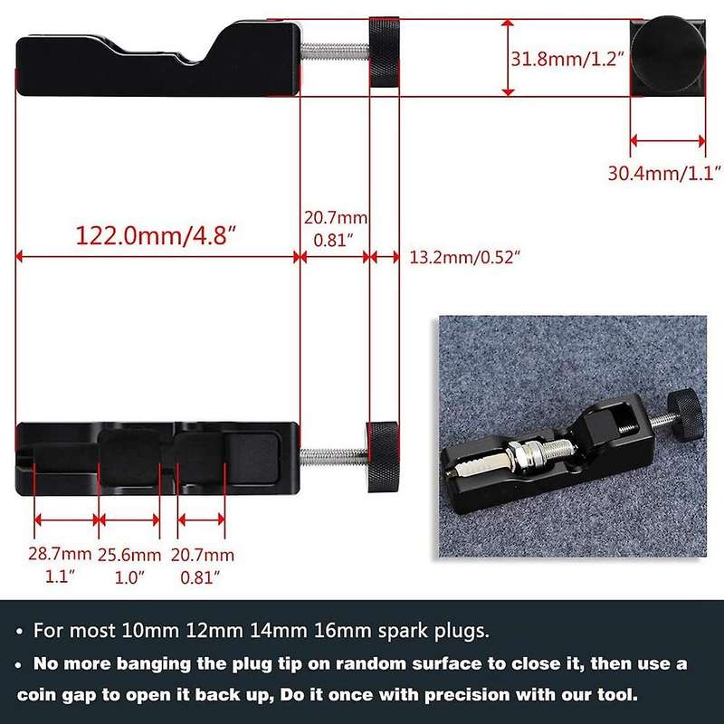 Spark Plug Space Tool for Most 10mm 12mm 14mm 16mm Spark Plugs ,black