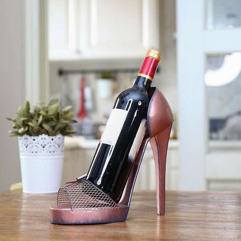 High Heel Wine Rack Ornament Hotel Cabinet Decor Desk Decor Gift Pink