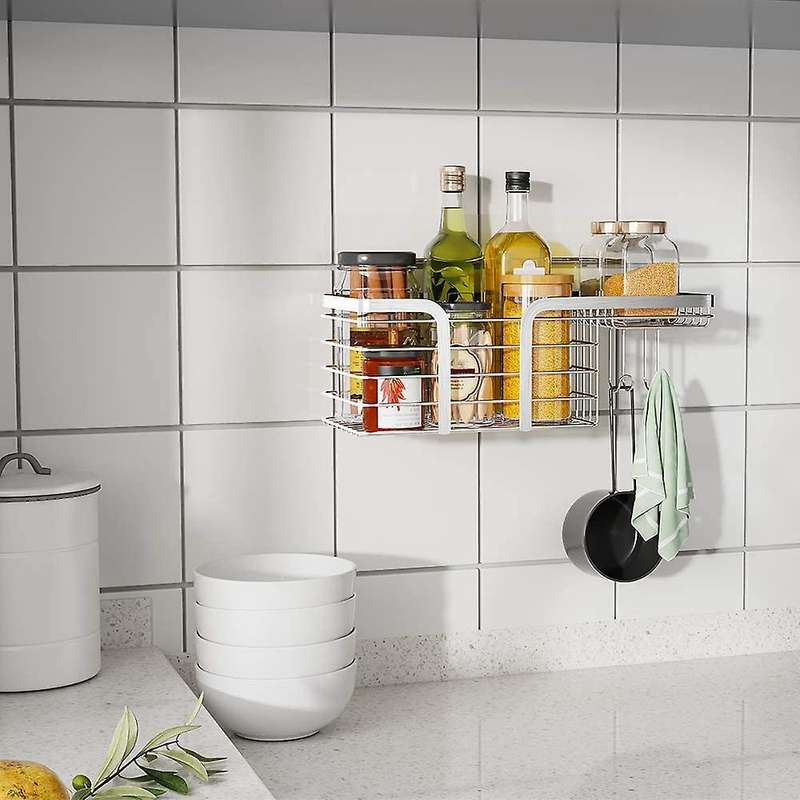 Shower Caddy Basket for Wall No Drilling Stainless Steel Shelf