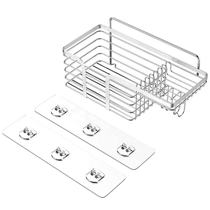 Shower Caddy Basket for Wall No Drilling Stainless Steel Shelf