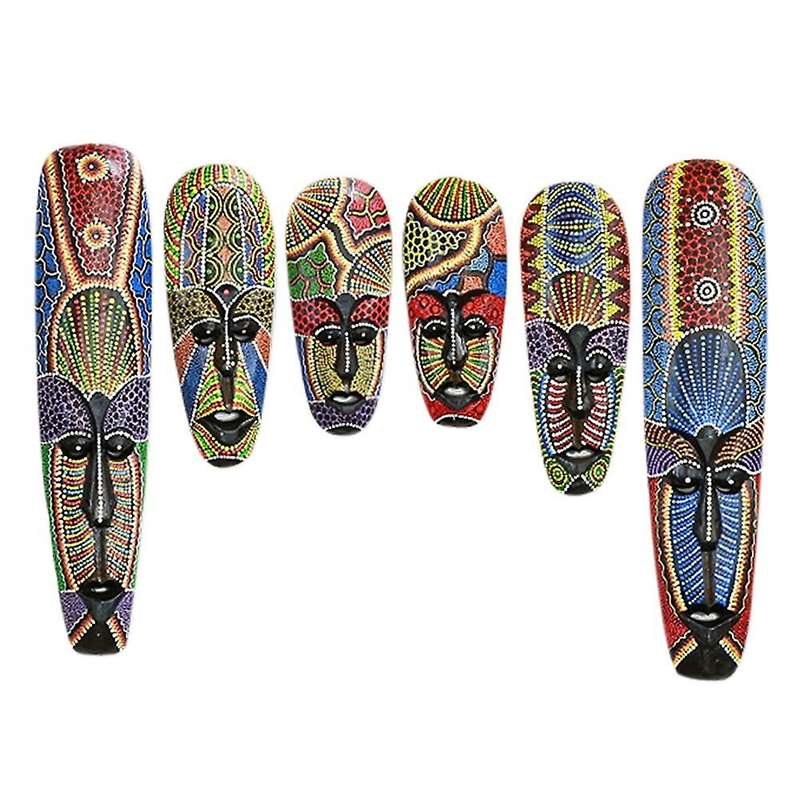 Wooden Wall Hanging Solid Wood Carving Painted Facebook B