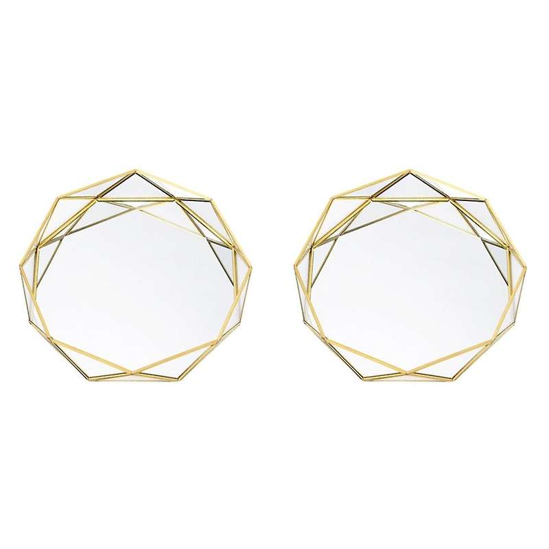 Round Fruit Plate Desktop Small Items Jewelry Display Tray-s