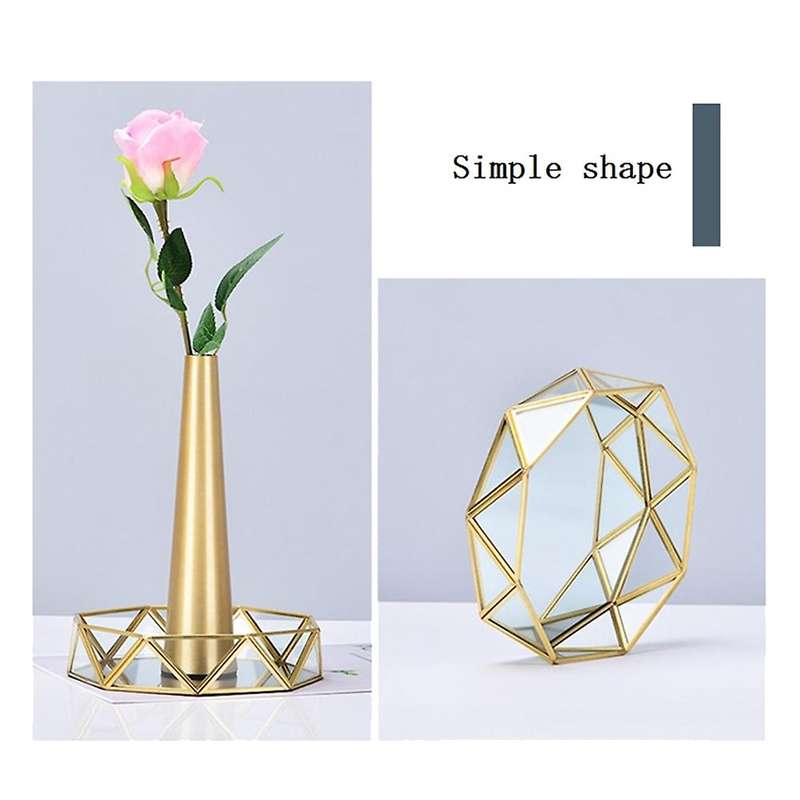 Round Fruit Plate Desktop Small Items Jewelry Display Tray-s