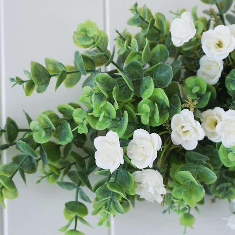 Floral Swag,front Door Swags with Green Leaves for Wedding Home Decor