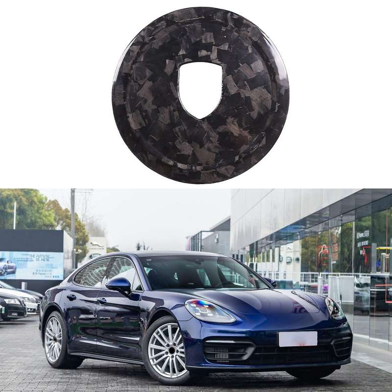 For-porsche 2016-2019 Steering Wheel Carbon Fiber Logo Emblem