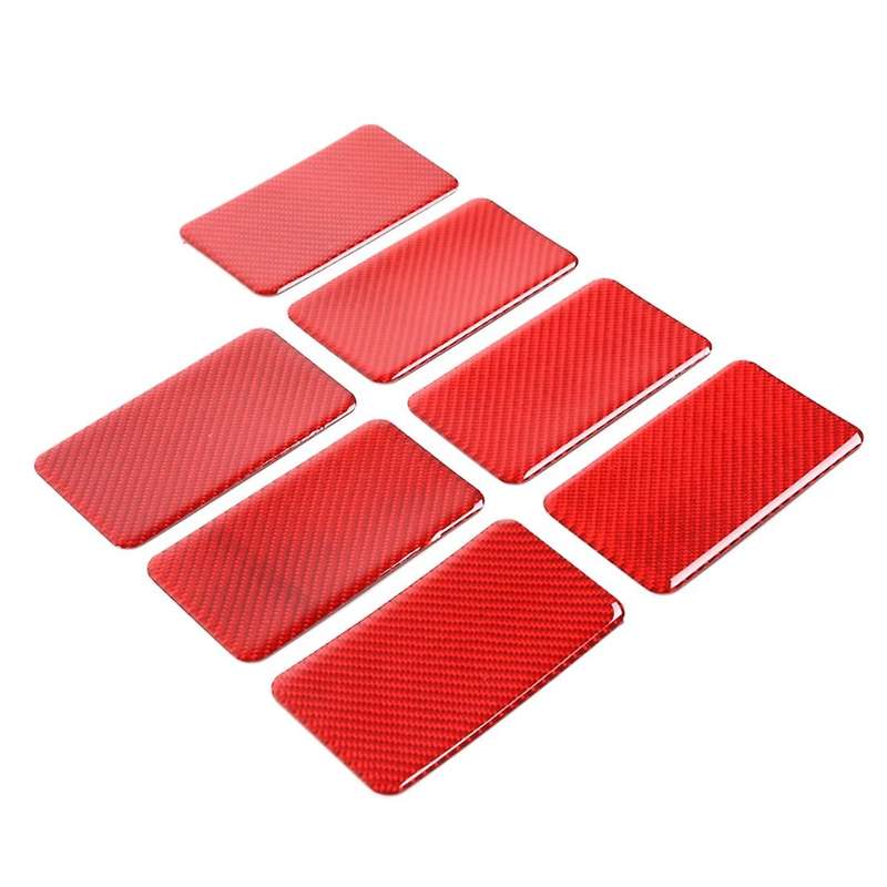 Car Rear Row Stickers for Suzuki Jimny 2019-2022,red Carbon Fiber