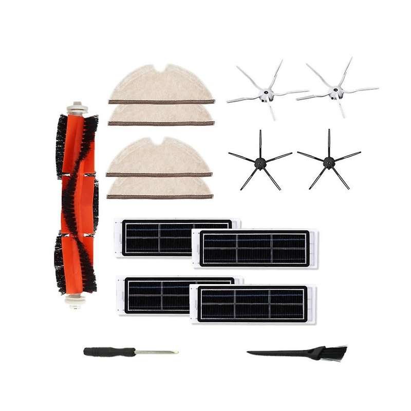 15 Pcs for Xiaomi Roborock Hepa Filter Main Brush Side Brush
