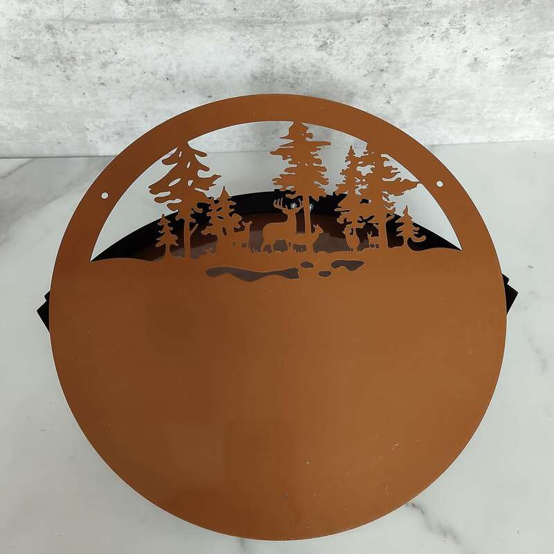 Metal Wine Rack Ornaments Home Wall Hanging Rack Pendant Decor (a)
