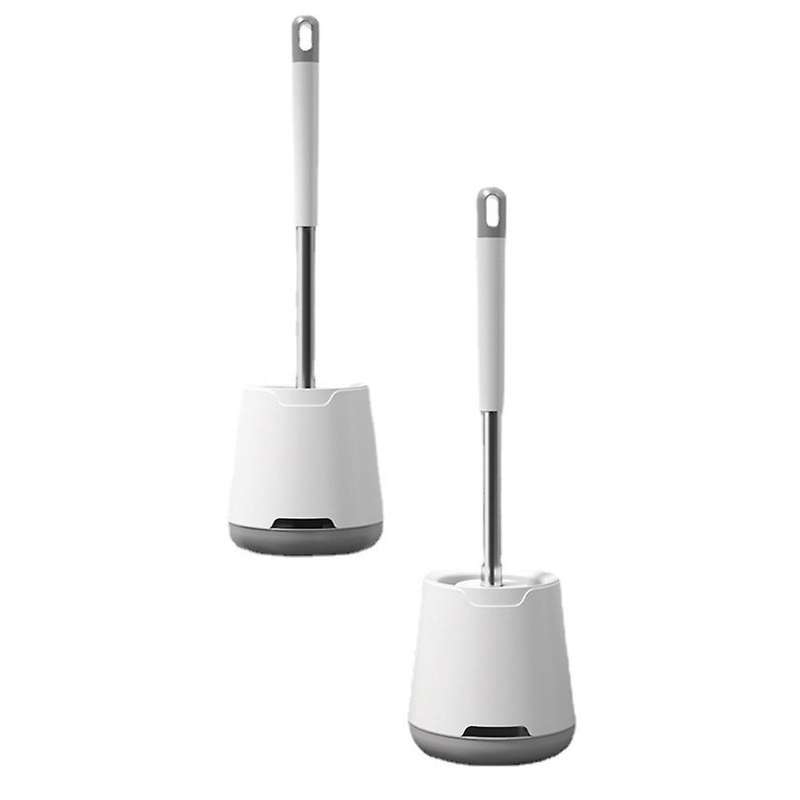 2pcs Toilet Brush,for Bathroom,durable Plastic Brushes for Cleaning